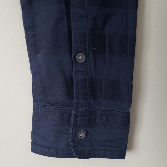 GAP Striped navy blue button-down blouse - Picture 2 of 5